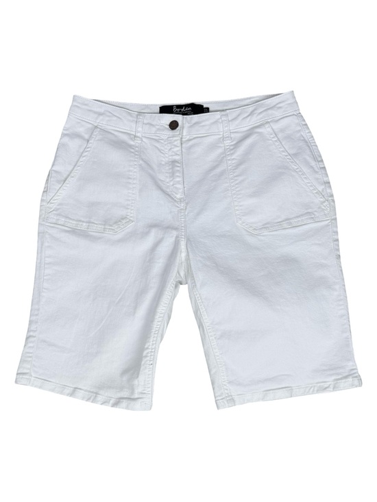 Boden Pants - Boden White Denim The Karin Jean Shorts Bermuda Size 8 EUC